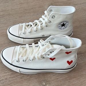 Brand New!  Custom Chuck Taylor All Star Lift Platform Womens Size 8.5 off white